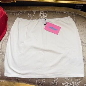 Edikted White Mini Skirt